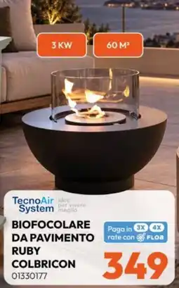Rossetti Market Biofocolare da pavimento Ruby Colbricon offerta