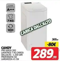 Telitaly Candy lavatrice 7 kg carica dall'alto offerta