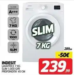 Telitaly Lavatrice 7 kg slim 1.000 giri offerta