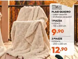 Rossetti Market Zambaiti Plaid quadro offerta