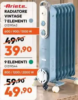 Rossetti Market Ariete radiatore vintage 7 elementi offerta