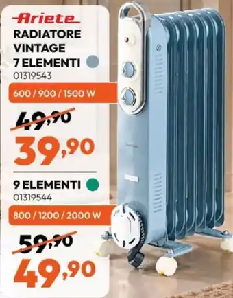Ariete radiatore vintage 7 elementi