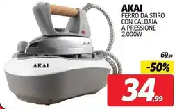 Telitaly Ferro da stiro con caldaia a pressione Akai offerta
