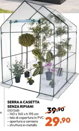 Rossetti Market Serra a casetta senza ripiani offerta