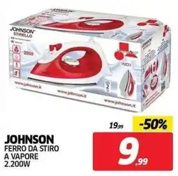 Telitaly Johnson ferro da stiro a vapore offerta