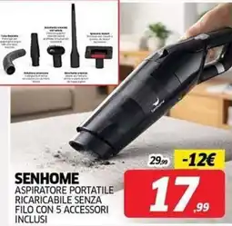 Telitaly Senhome aspiratore portatile offerta