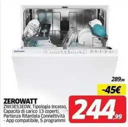 Telitaly Zerowatt lavastoviglie offerta