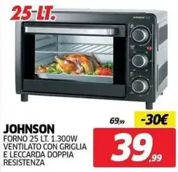 Telitaly Johnson forno 25 lt. offerta
