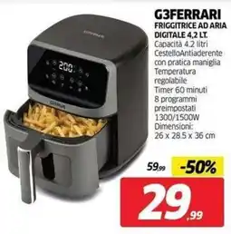 Telitaly G3Ferrari friggitrice ad aria digitale offerta
