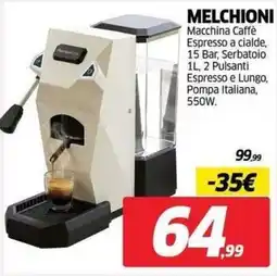 Telitaly Melchioni Macchina Caffè Espresso a cialde offerta