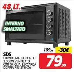 Telitaly SDS forno smaltato 48 lt. offerta