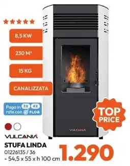 Rossetti Market Stufa Linda Vulcana offerta