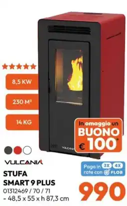 Rossetti Market Stufa Smart 9 Plus Vulcania offerta