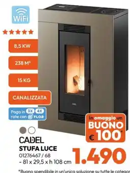 Rossetti Market Cadel Stufa Luce offerta