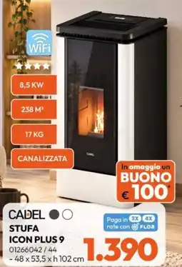 Rossetti Market Cadel Stufa Icon Plus 9 offerta