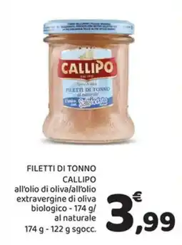 Conad Superstore Filetti di tonno Callipo offerta