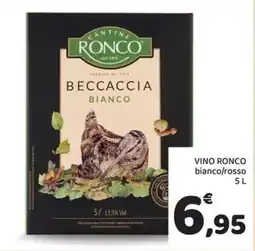 Conad Superstore Vino Ronco Beccaccia Bianco offerta
