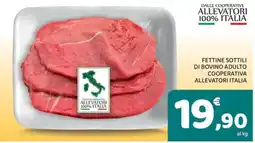 Conad Superstore Fettine sottili di bovino adulto Cooperativa Allevatori Italia offerta