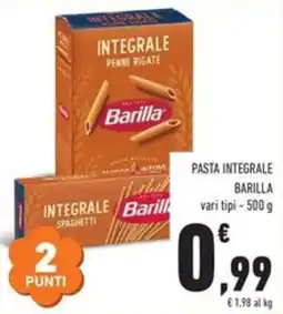 Conad Superstore Pasta integrale Barilla offerta