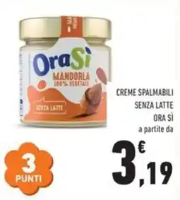 Conad Superstore OraSi crema spalmabile mandorla offerta