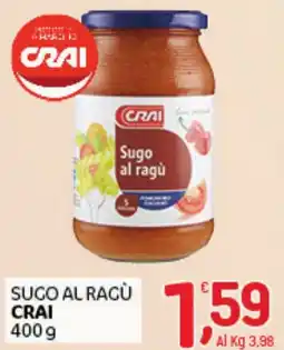 Crai Sugo al ragù Crai offerta