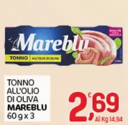 Crai Tonno all'olio di oliva Mareblu offerta