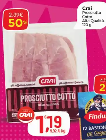 Crai Crai Prosciutto Cotto offerta