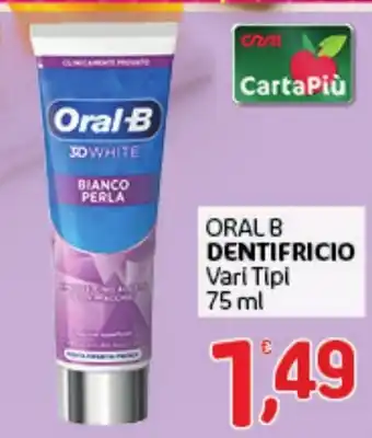 Oral-B dentifricio bianco perla