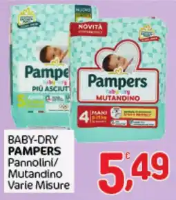 Crai Baby-dry Pampers Pannolini/Mutandino offerta