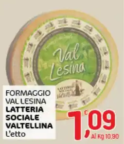 Crai Formaggio Val Lesina Latteria Sociale Valtellina offerta