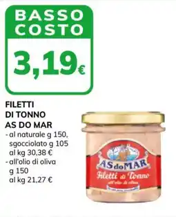 Basko Filetti di Tonno AS do MAR offerta