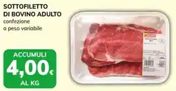 Basko Sottofiletto di bovino adulto offerta