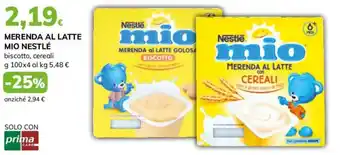 Merenda al latte Nestlé mio