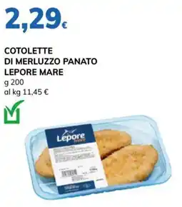 Basko Cotolette di merluzzo panato Lepore Mare offerta