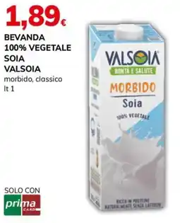 Basko Beverage vegetale soia Valsoia morbido classico offerta