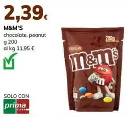 Basko M&M'S chocolate, peanut offerta