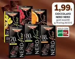 Basko Cioccolato Nero Nero offerta