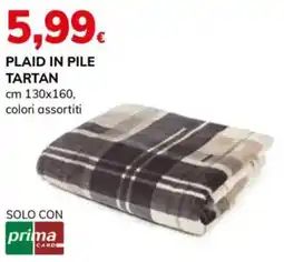 Basko Plaid in pile tartan offerta