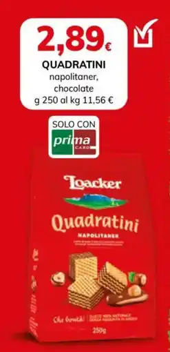Basko Loacker Quadratini Napolitaner offerta