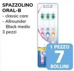 Basko Spazzolino Oral-B classic care Allrounder Black medio offerta