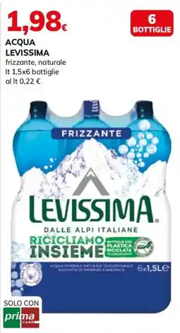 Basko Acqua Levissima frizzante naturale offerta
