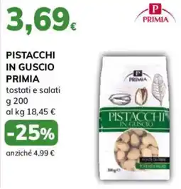 Basko Pistacchi in guscio Primia offerta
