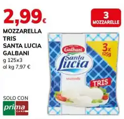 Basko Mozzarella tris santa lucia galbani offerta
