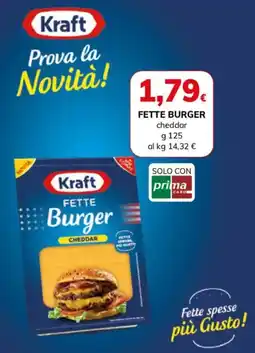 Basko Kraft Fette Burger Cheddar offerta