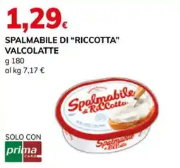 Basko Spalmabile di Ricotta Valcolatte offerta