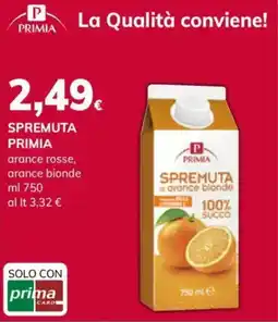 Basko Spremuta Primia arance bionde offerta