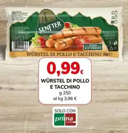 Basko Senfter Würstel di pollo e tacchino offerta