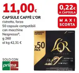 Basko Capsule caffè L'OR offerta
