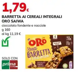 Basko Barretta ai cereali integrali Oro Saiwa offerta