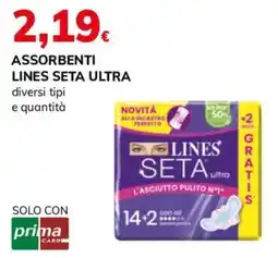Basko Assorbenti Lines Seta Ultra offerta